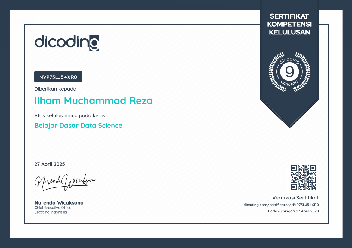 Belajar Dasar Data Science